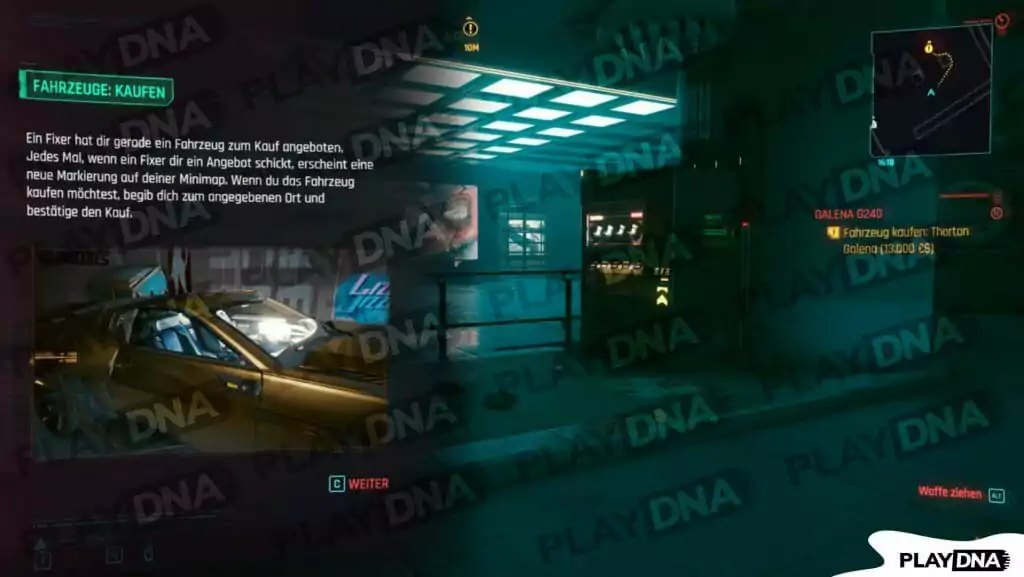 Cyberpunk 2077 Screenshot So kaufst du ein Auto bei einem Fixer
