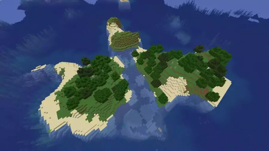 Minecraft Seed Dreifach-Inseln im Ozean
