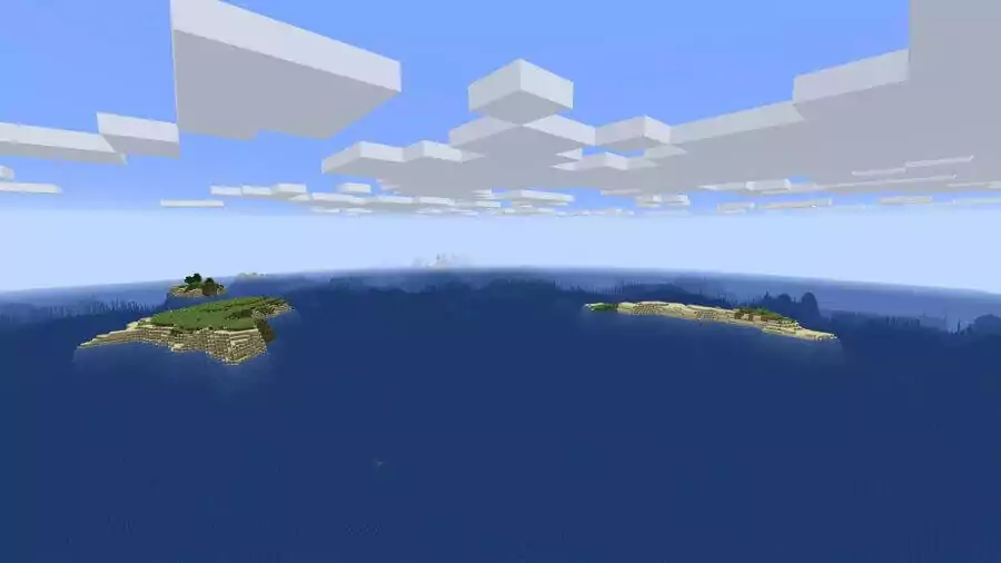 Minecraft Seed zwei kleine Inseln